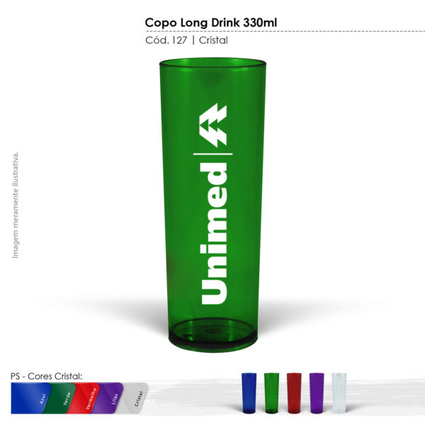 COPO LONG DRINK CRISTAL 330 ML