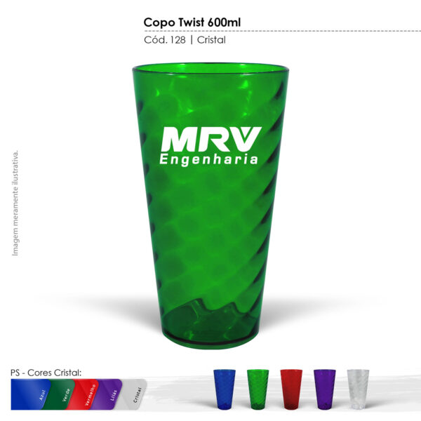 COPO TWIST CRISTAL 600 ML