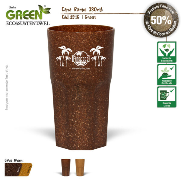 COPO ROMA GREEN 360 ML