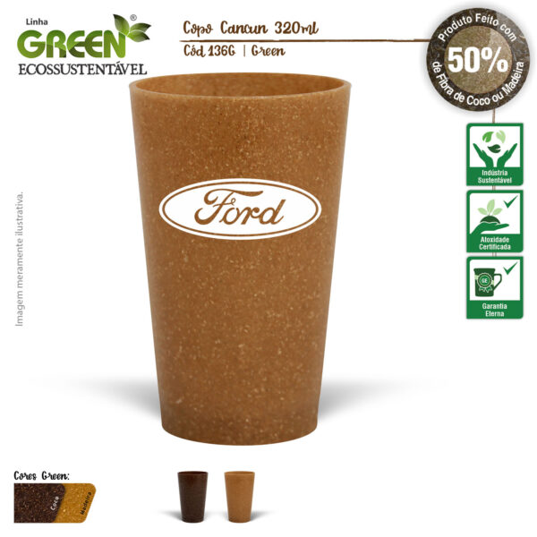 COPO CANCUN GREEN 320 ML