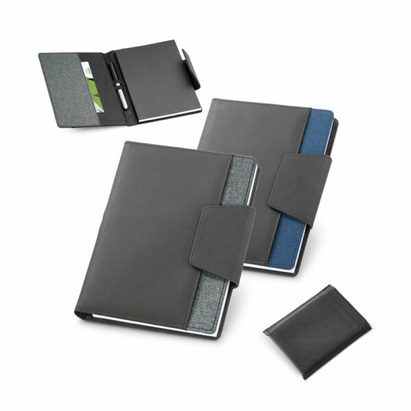 CADERNO A5 COM CAPA EM COURO SINTÉTICO KS 93788