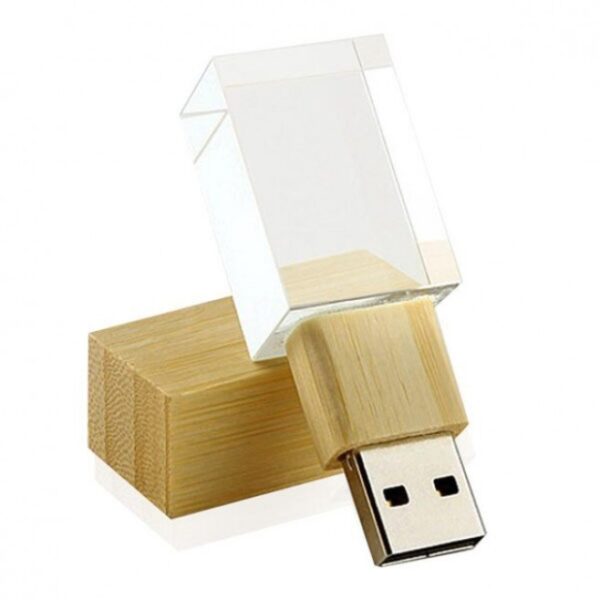 PEN DRIVE ECOLÓGICO DE VIDRO