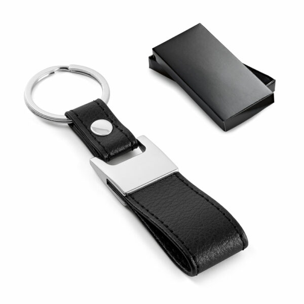 CHAVEIRO METAL COM COURO KS 93353