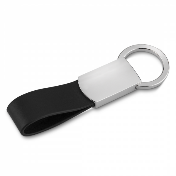 CHAVEIRO METAL COM COURO KA 211