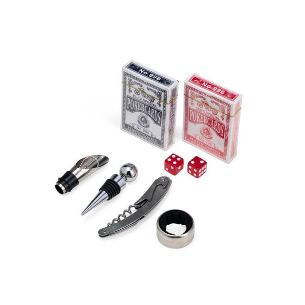 KIT VINHO COM JOGO DE BARALHO KX 8128 - Image 2