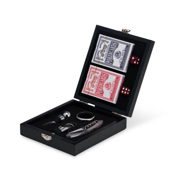 KIT VINHO COM JOGO DE BARALHO KX 8128 - Image 3